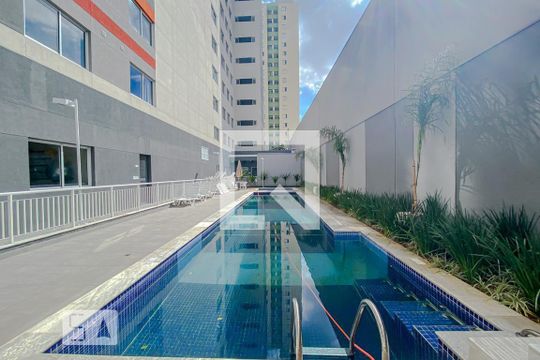 Área comum - Piscina de kitnet/studio para alugar com 1 quarto, 19m² em Brás, São Paulo