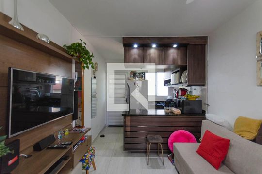 Sala e Cozinha Integrada de apartamento à venda com 2 quartos, 34m² em Vila Nova Savoia, São Paulo