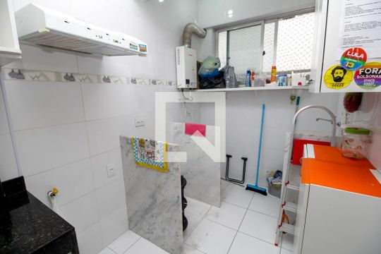 Cozinha - Armários de apartamento à venda com 2 quartos, 54m² em Centro, Rio de Janeiro
