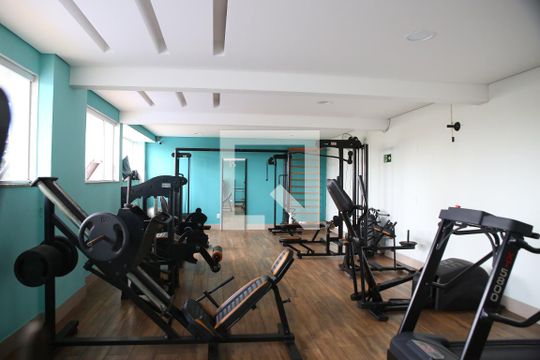 Área comum - Academia de apartamento para alugar com 2 quartos, 80m² em Aviação, Praia Grande