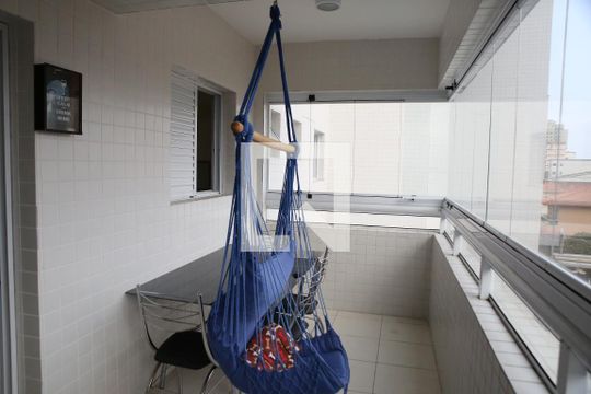 Varanda gourmet de apartamento para alugar com 2 quartos, 80m² em Aviação, Praia Grande