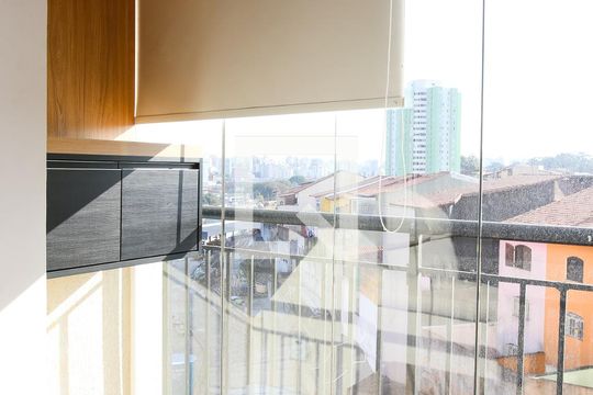Varanda da Sala de apartamento à venda com 2 quartos, 70m² em Jardim Monte Libano, Santo André