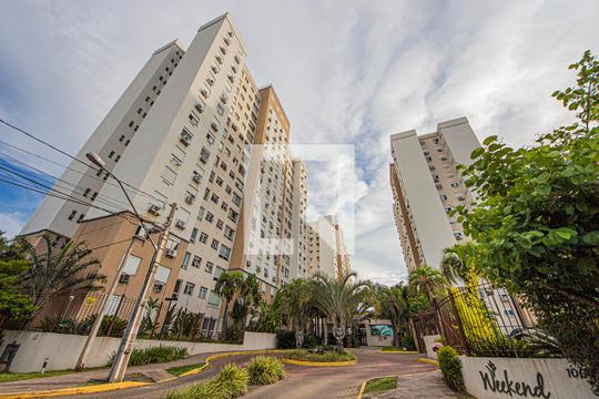 Fachada do Condomínio de apartamento para alugar com 2 quartos, 57m² em Mauá, Novo Hamburgo