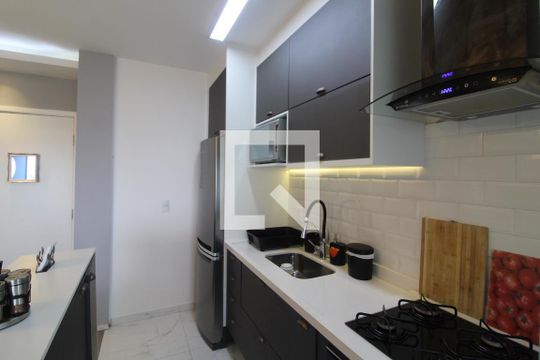 Cozinha de apartamento à venda com 2 quartos, 55m² em Santa Maria, Santo André