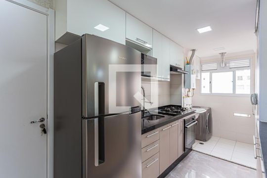 Cozinha de apartamento à venda com 3 quartos, 57m² em Parque São Vicente, Mauá
