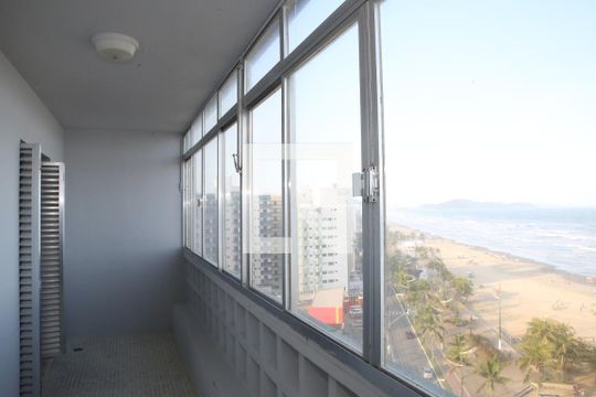 Sala / Varanda de apartamento para alugar com 3 quartos, 105m² em Cidade Ocian, Praia Grande