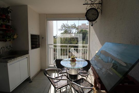 Varanda Gourmet de apartamento à venda com 3 quartos, 76m² em Ponte Preta, Campinas