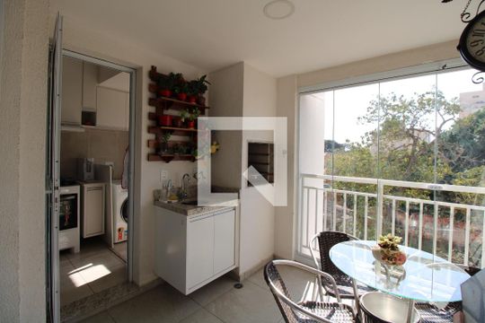 Varanda Gourmet de apartamento à venda com 3 quartos, 76m² em Ponte Preta, Campinas