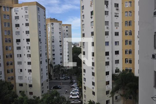 Vista da Sala  de apartamento para alugar com 1 quarto, 34m² em Freguesia de Jacarepaguá, Rio de Janeiro