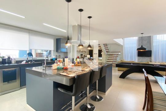 Cozinha de casa de condomínio para alugar com 5 quartos, 430m² em Alphaville, Santana de Parnaíba