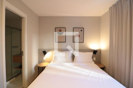 Quarto e Cozinha  de kitnet/studio à venda com 1 quarto, 19m² em Jardim Brasília (zona Norte), São Paulo
