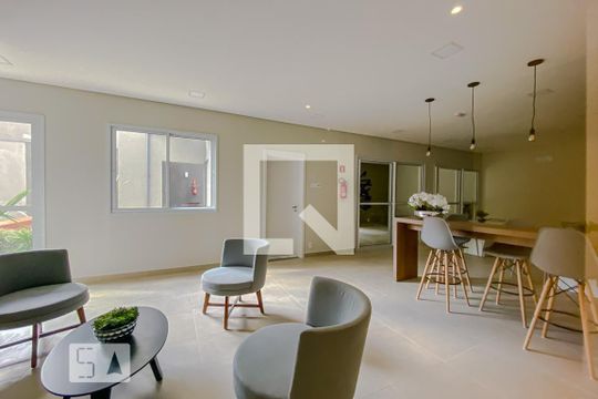 Área comum - Salão de festas de kitnet/studio para alugar com 1 quarto, 19m² em Jardim Brasília (zona Norte), São Paulo