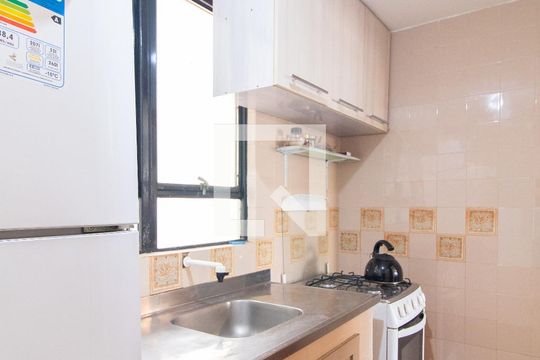 Cozinha de apartamento à venda com 1 quarto, 36m² em Centro Histórico, Porto Alegre