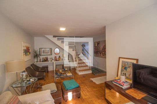 Sala de casa para alugar com 3 quartos, 180m² em Brooklin Paulista, São Paulo