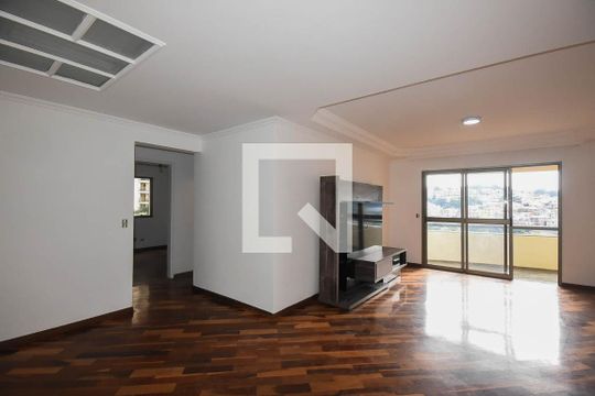 Sala de apartamento para alugar com 3 quartos, 117m² em Chácara Agrindus, Taboão da Serra