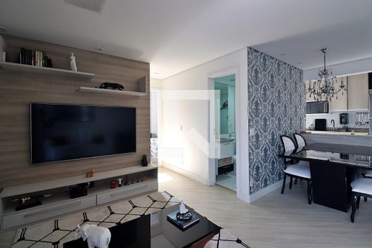 Sala de apartamento à venda com 2 quartos, 66m² em Vila Metalurgica, Santo André
