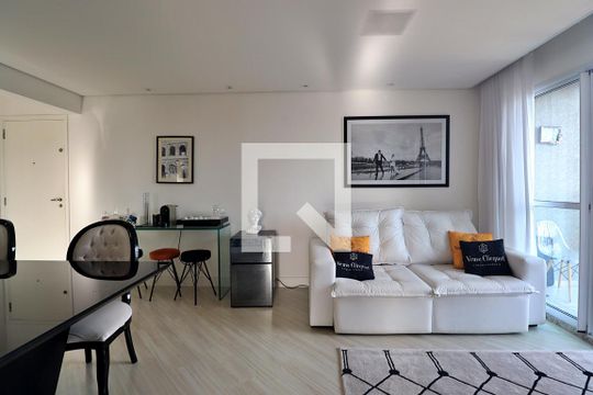 Sala de apartamento à venda com 2 quartos, 66m² em Vila Metalurgica, Santo André
