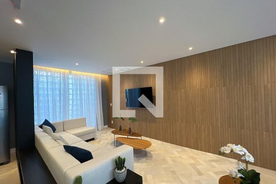 Área comum de kitnet/studio à venda com 1 quarto, 25m² em Indianópolis, São Paulo