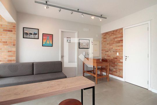 Sala de apartamento para alugar com 1 quarto, 73m² em Campos Elíseos, São Paulo