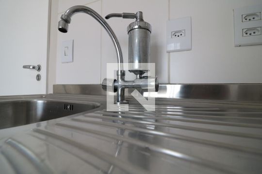 Sala e Cozinha - pia de apartamento à venda com 1 quarto, 33m² em Belém, São Paulo