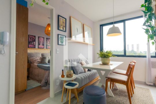 Sala 1 de apartamento à venda com 2 quartos, 34m² em Jurubatuba, São Paulo