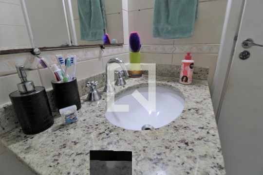 Pia banheiro comum de apartamento à venda com 3 quartos, 85m² em Jardim Santa Cruz (campo Grande), São Paulo