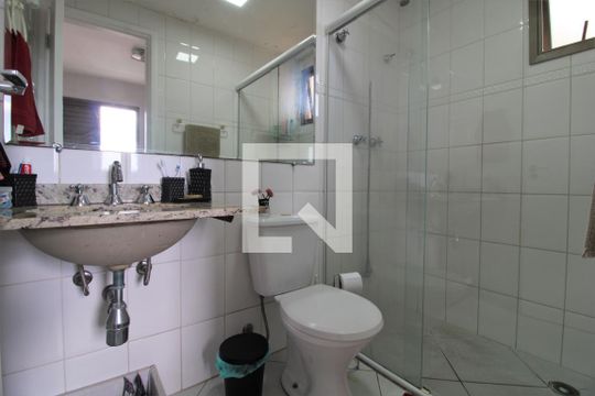 Banheiro da suíte de apartamento à venda com 3 quartos, 85m² em Jardim Santa Cruz (campo Grande), São Paulo