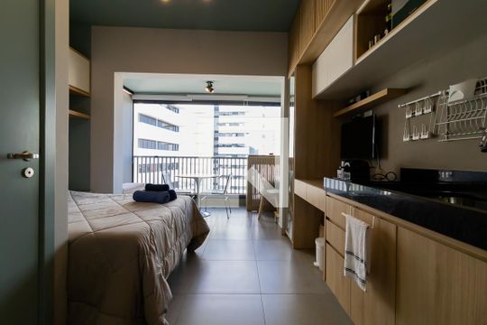 Sala/Quarto de kitnet/studio à venda com 1 quarto, 24m² em Aclimação, São Paulo