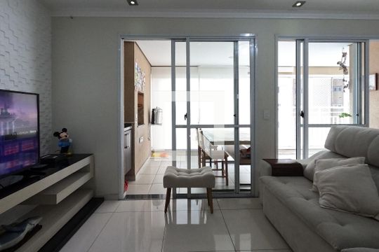 Sala de apartamento à venda com 3 quartos, 92m² em Vila Augusta, Guarulhos
