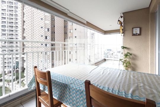 Varanda de apartamento à venda com 3 quartos, 92m² em Vila Augusta, Guarulhos