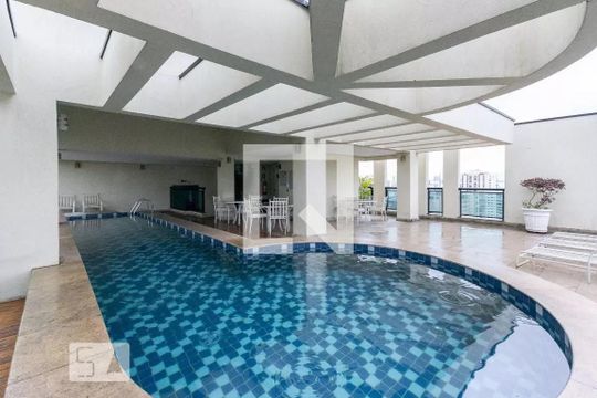 Área comum - Piscina de apartamento para alugar com 1 quarto, 42m² em Moema, São Paulo