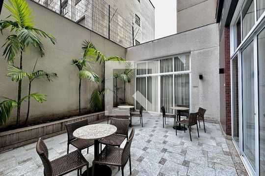 Área comum de apartamento para alugar com 1 quarto, 42m² em Campo Belo, São Paulo