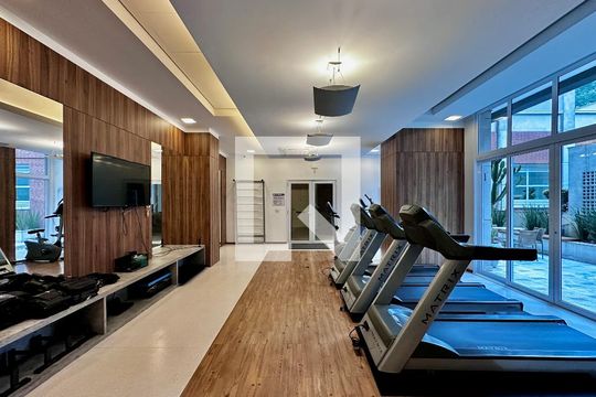Área comum de apartamento para alugar com 1 quarto, 42m² em Campo Belo, São Paulo