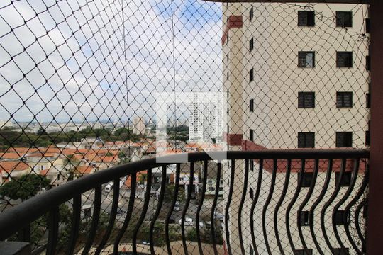 Varanda da sala de apartamento para alugar com 2 quartos, 54m² em Jardim Marajoara, São Paulo