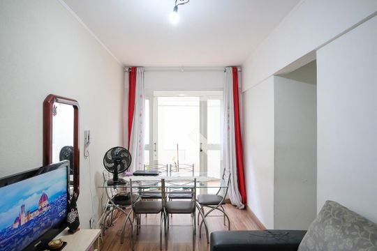 Sala de apartamento à venda com 1 quarto, 49m² em São José, São Caetano do Sul