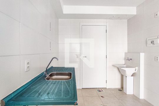 Cozinha de apartamento à venda com 1 quarto, 30m² em Jardim Caravelas, São Paulo