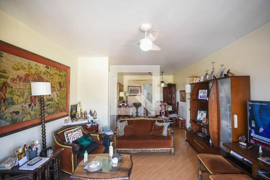 Sala de apartamento à venda com 3 quartos, 110m² em Jardim Leonor, São Paulo