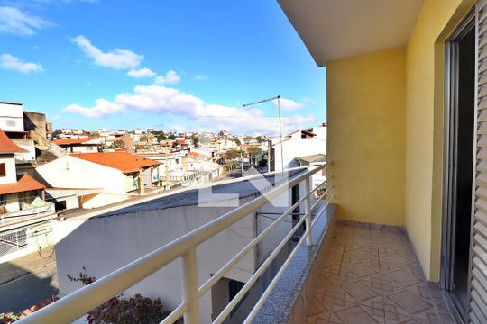 Varanda do Quarto 2 de casa à venda com 3 quartos, 196m² em Vila Curuçá, Santo André