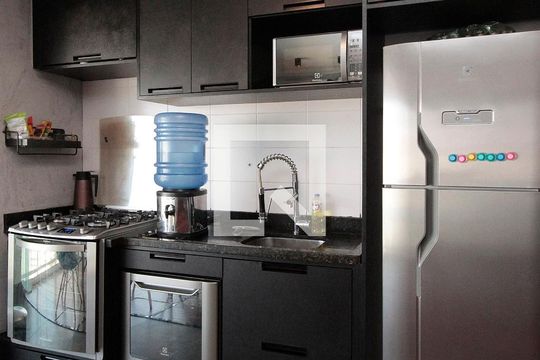 Cozinha de apartamento à venda com 1 quarto, 91m² em Bela Vista, São Paulo