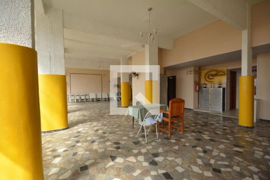 Salão de Festa com churrasqueira de kitnet/studio para alugar com 1 quarto, 20m² em Santa Teresa, Rio de Janeiro