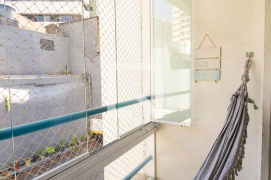 Varanda da Sala de apartamento à venda com 2 quartos, 54m² em Liberdade, São Paulo