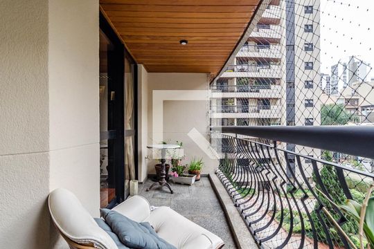 Varanda da Sala de apartamento à venda com 3 quartos, 190m² em Jardim Paulista, São Paulo