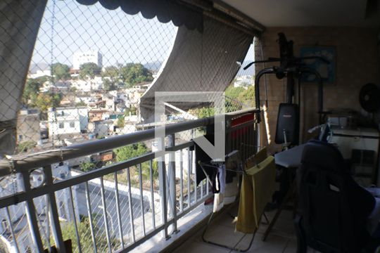 Varanda da Sala de apartamento à venda com 3 quartos, 168m² em Taquara, Rio de Janeiro