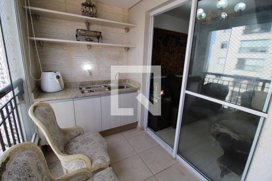Varanda da Sala de apartamento à venda com 3 quartos, 74m² em Vila Suzana, São Paulo