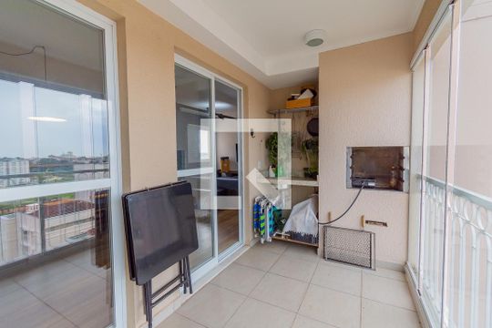 Varanda da Sala de apartamento à venda com 2 quartos, 77m² em Jardim São Vicente, Campinas