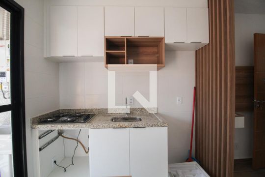 cozinha de apartamento para alugar com 1 quarto, 31m² em Jardim São Paulo, São Paulo