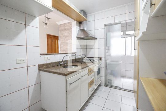 Cozinha de apartamento para alugar com 2 quartos, 46m² em Vila Amélia, São Paulo