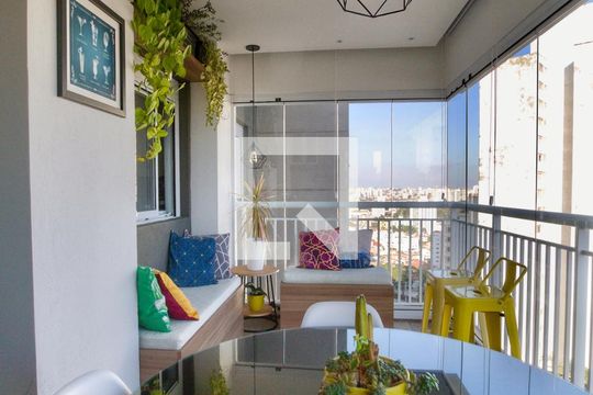 Varanda de apartamento à venda com 2 quartos, 68m² em Cambuci, São Paulo
