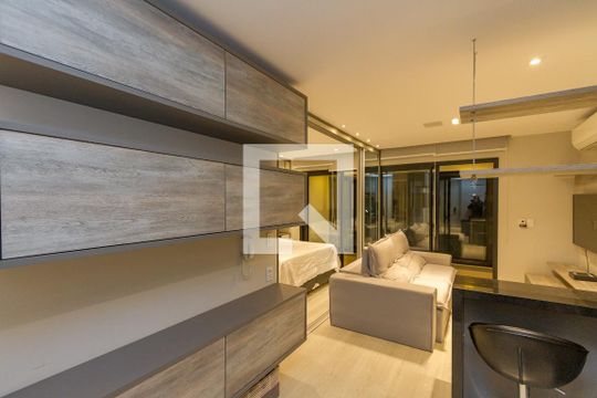 Studio de apartamento para alugar com 1 quarto, 42m² em Campo Belo, São Paulo