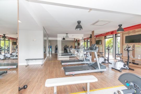 Academia de apartamento para alugar com 1 quarto, 42m² em Campo Belo, São Paulo